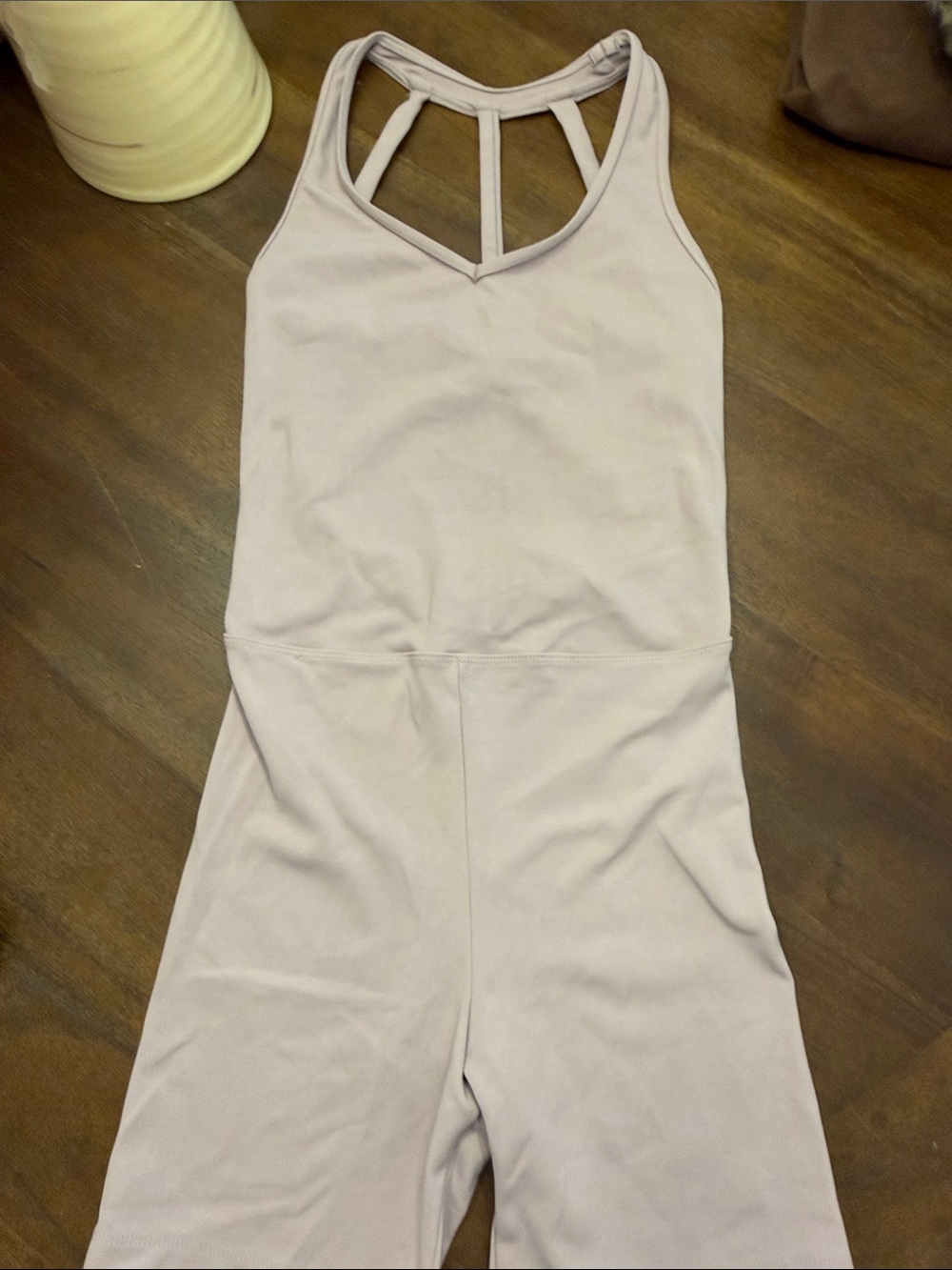 Koral Activewear Light Mauve Strappy Active Jumpsuit